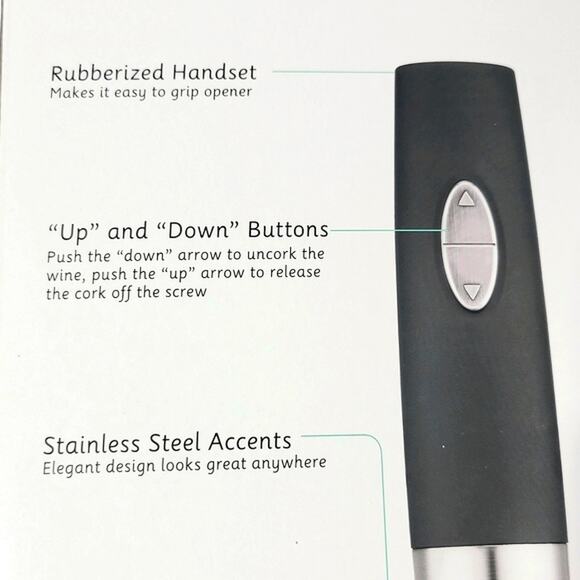 Cuisinart Cordless Wine Opener and Aerator Pump Vaccum Stoppers Gift Set - Picture 12 of 14